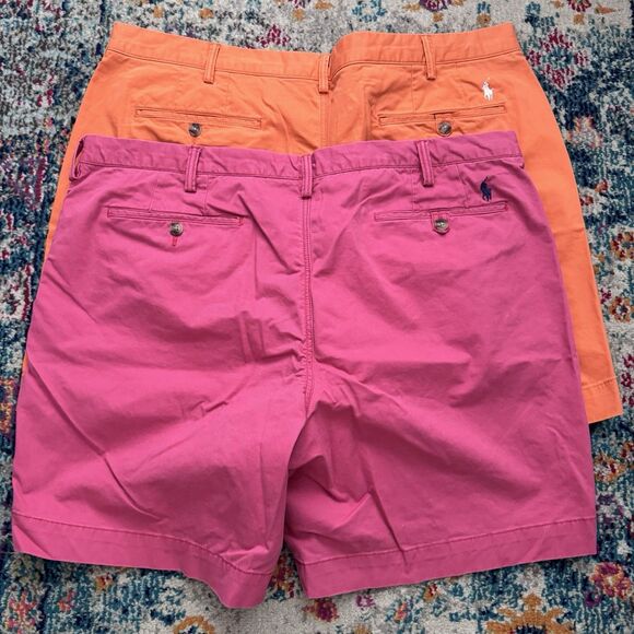 Polo Ralph Lauren 8-Inch Stretch Straight Fit Chino Short Size 42 Lot of 2 - Picture 4 of 8
